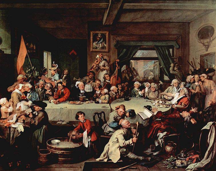 William Hogarth An Election Entertainment featuring